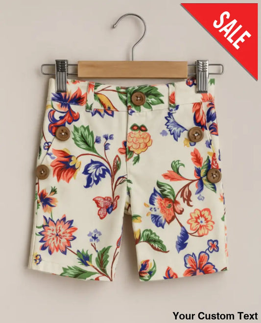 Short estampado floral para niña marca MC diseños 10 Short