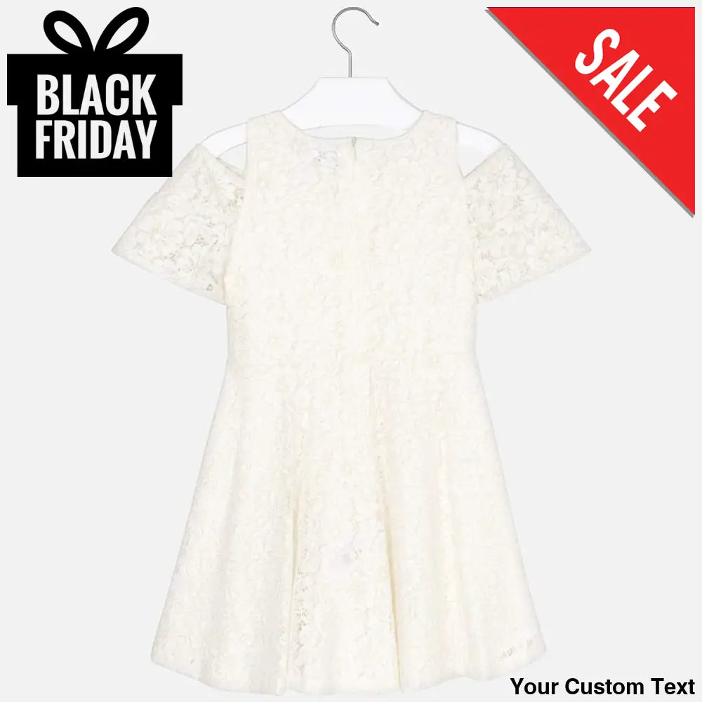 Vestido en encaje ocasion especial para niñas marca Mayoral Vestido