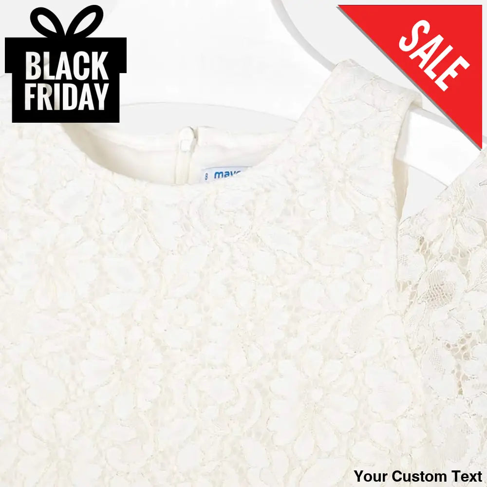 Vestido en encaje ocasion especial para niñas marca Mayoral Vestido