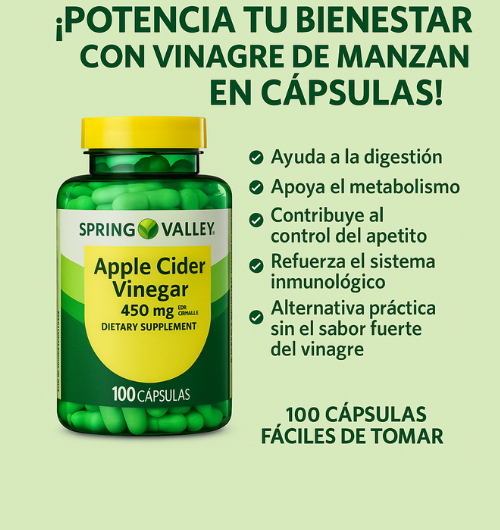 vinagre de manzana pastillas para controlar el apetito