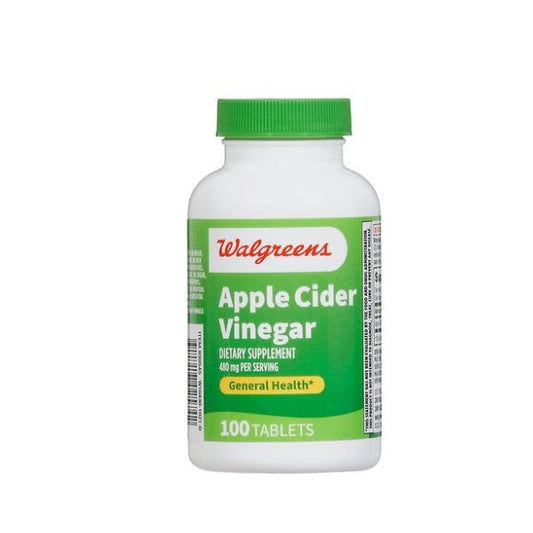 Vinagre de Manzana Tabletas marca Walgrens