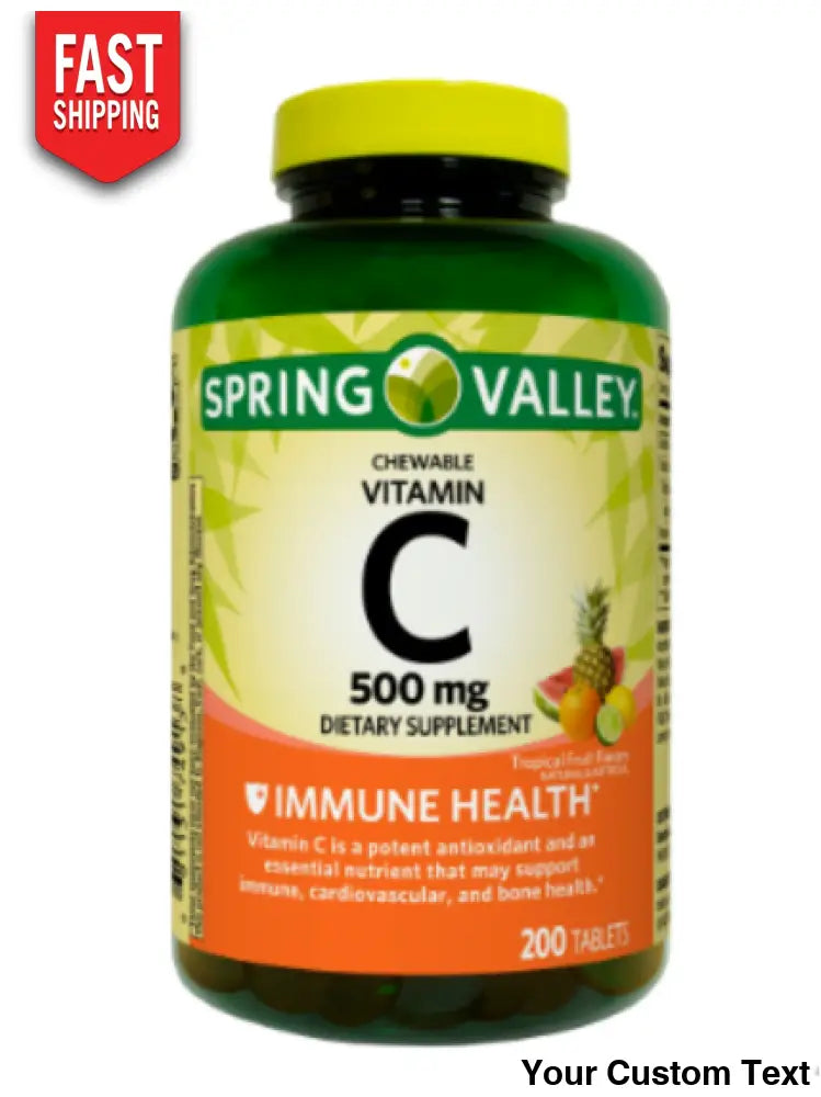 Vitamina C 500 Mg Masticable Spring Valley Suplementos Y Vitaminas