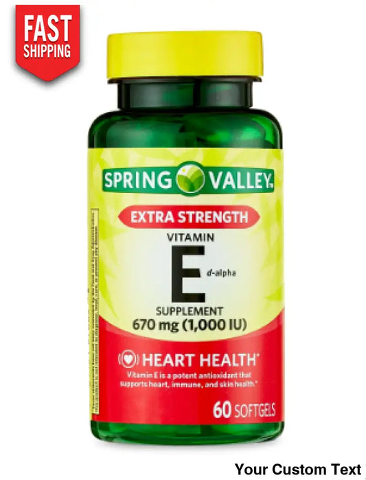 Vitamina E 670 Mg (1000 Iu) Marca Spring Valley Suplementos Y Vitaminas
