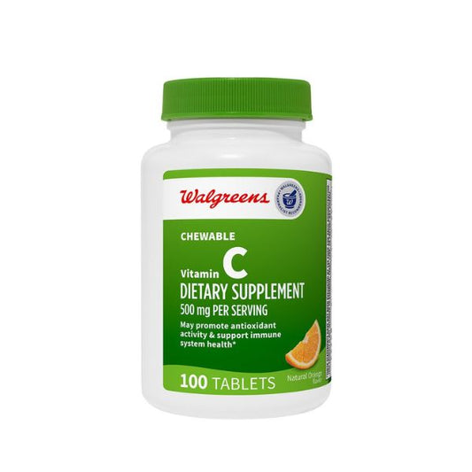 Vitamina C masticable Marca Walgrens