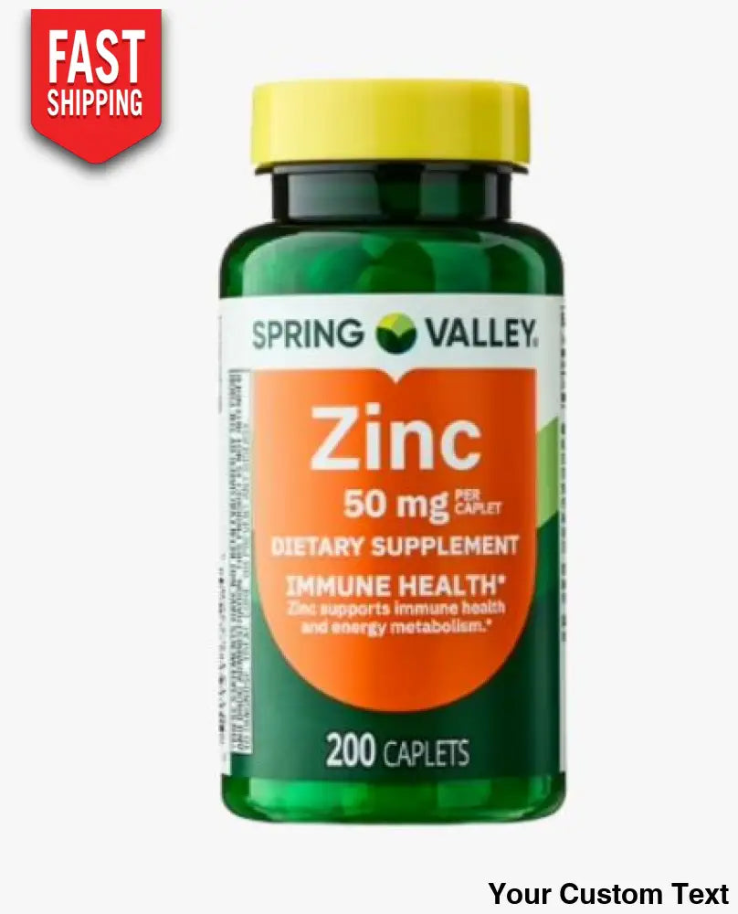 Zinc 50 mg marca Spring Valley x 200 Unidades - Suplementos y Vitaminas