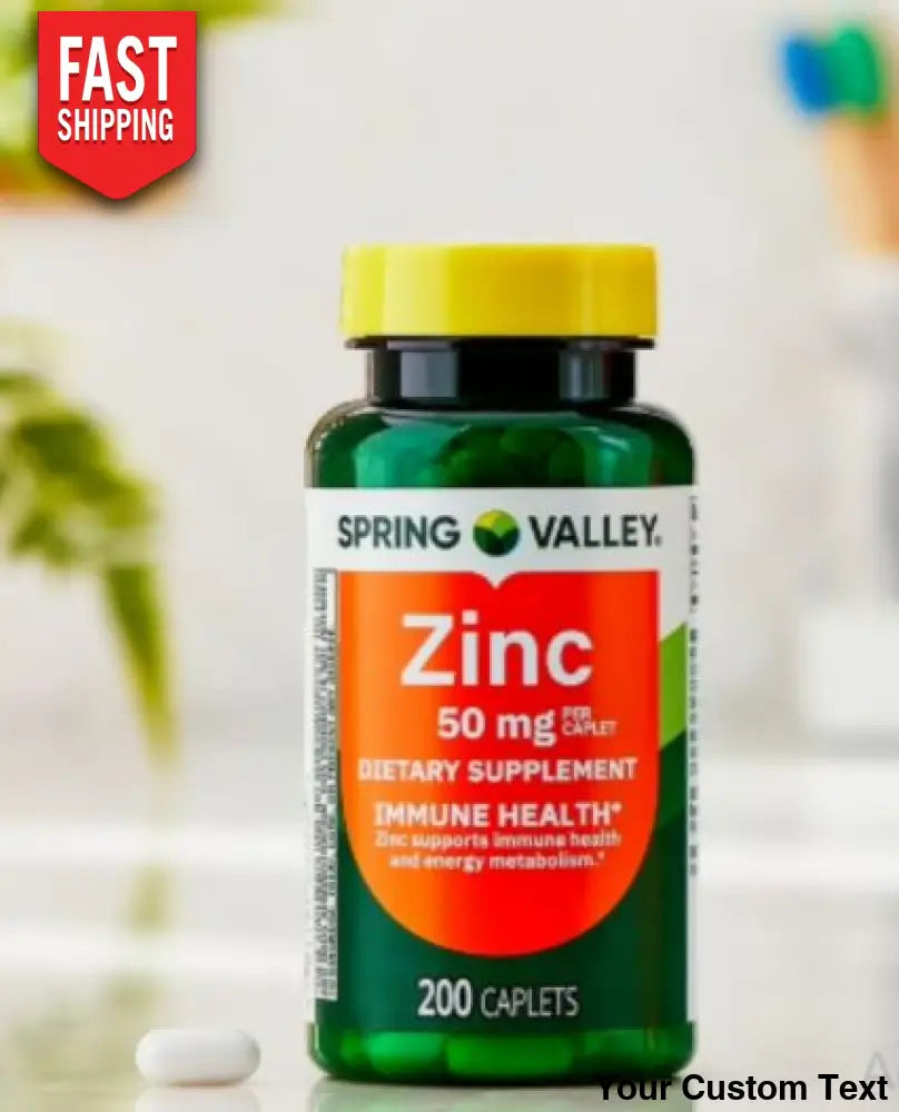 Zinc 50 mg marca Spring Valley x 200 Unidades - Suplementos y Vitaminas