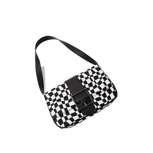 Cartera estampado cuadros