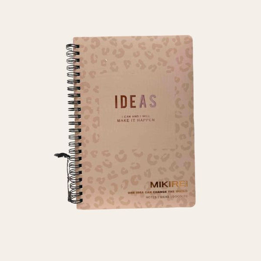 Cuaderno argollado con estampados varios