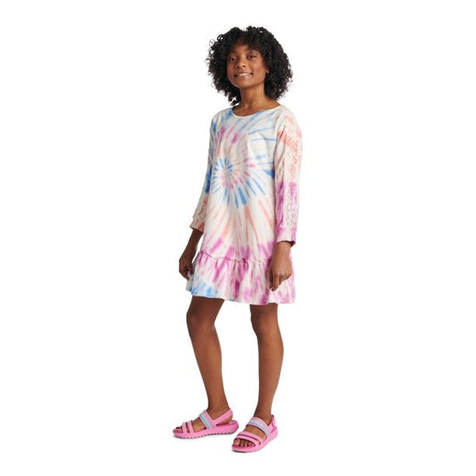Vestido para niña estampado tie die marca Justice