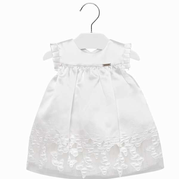 Vestido blanco para niña marca Mayoral