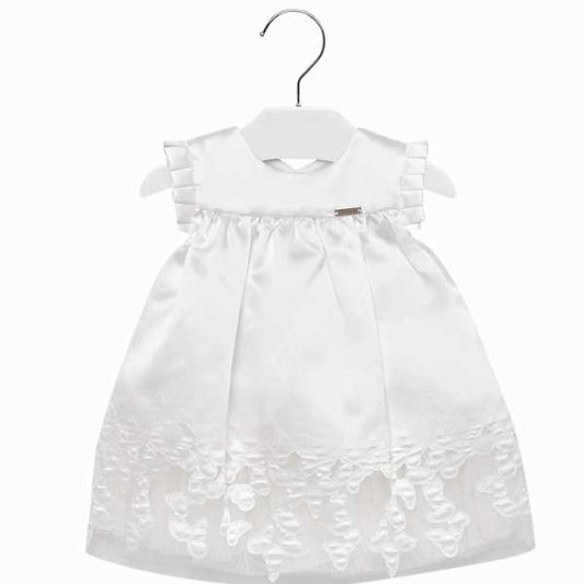 Vestido blanco para niña marca Mayoral
