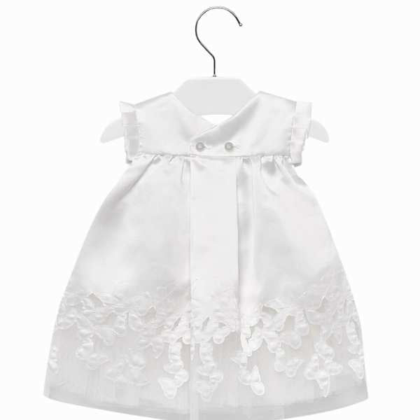 Vestido blanco para niña marca Mayoral